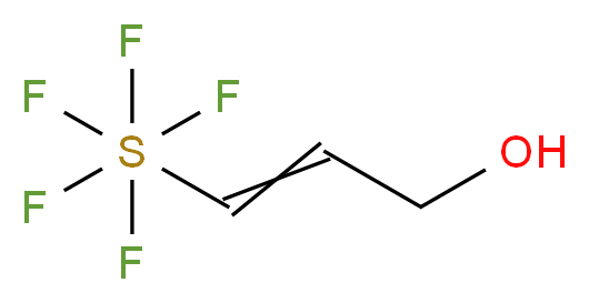 (3-羟基-1-丙烯基)五氟化硫_分子结构_CAS_155990-90-2)