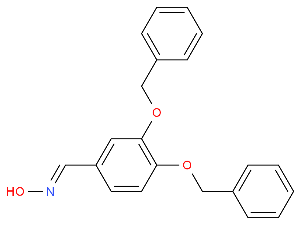 (E)-N-{[3,4-bis(benzyloxy)phenyl]methylidene}hydroxylamine_分子结构_CAS_31123-05-4