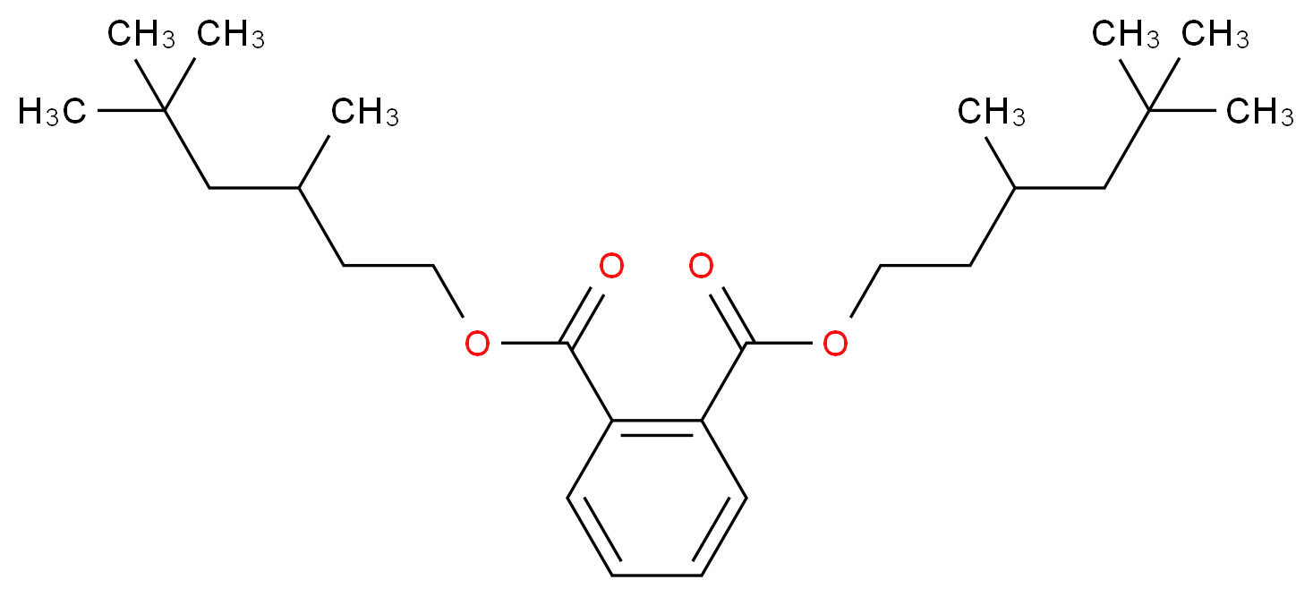 1,2-bis(3,5,5-trimethylhexyl) benzene-1,2-dicarboxylate_分子结构_CAS_68515-48-0