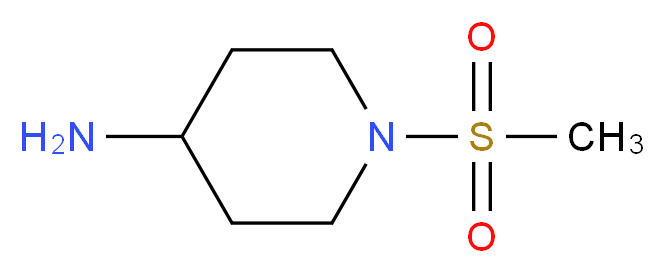 1-(methylsulfonyl)-4-piperidinamine_分子结构_CAS_402927-97-3)