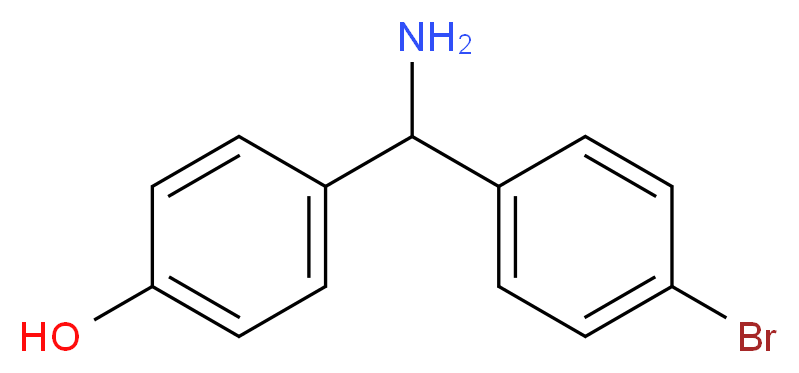 4-[Amino-(4-bromo-phenyl)-methyl]-phenol_分子结构_CAS_886362-83-0)