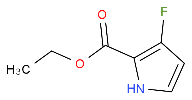 Ethyl 3-fluoro-1H-pyrrole-2-carboxylate_分子结构_CAS_168102-05-4)