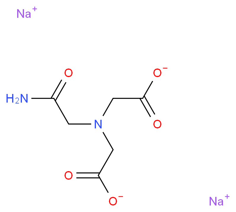 disodium 2-[(carbamoylmethyl)(carboxylatomethyl)amino]acetate_分子结构_CAS_41689-31-0