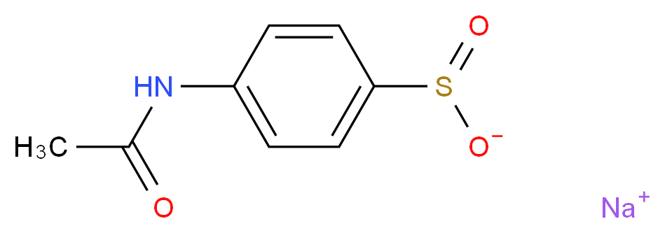 sodium 4-acetamidobenzene-1-sulfinate_分子结构_CAS_15898-43-8