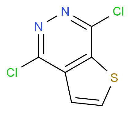 4,7-dichlorothieno[2,3-d]pyridazine_分子结构_CAS_699-89-8