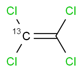 tetrachloro(1-<sup>1</sup><sup>3</sup>C)ethene_分子结构_CAS_287399-46-6