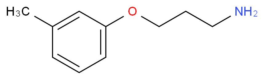 1-(3-aminopropoxy)-3-methylbenzene_分子结构_CAS_26646-51-5