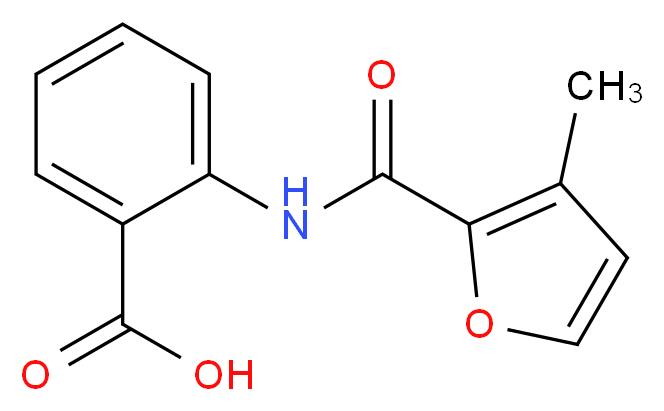 2-[(3-Methylfuran-2-carbonyl)amino]benzoic acid_分子结构_CAS_)