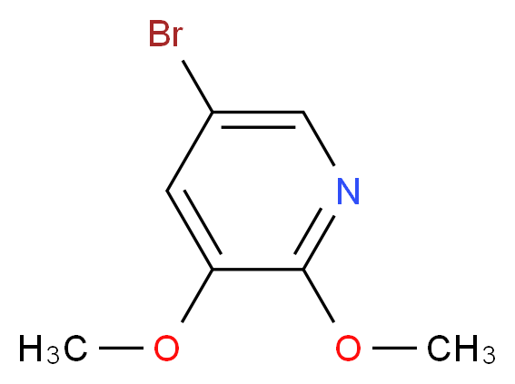 5-bromo-2,3-dimethoxypyridine_分子结构_CAS_52605-98-8