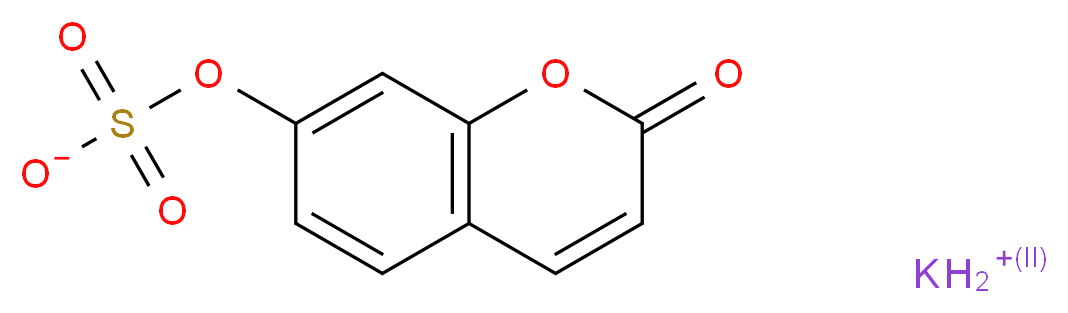 potassium 2-oxo-2H-chromen-7-yl sulfate_分子结构_CAS_1135316-80-1