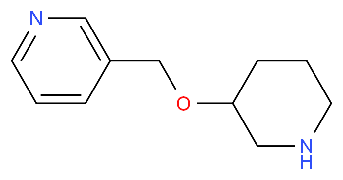 3-[(piperidin-3-yloxy)methyl]pyridine_分子结构_CAS_933758-64-6)