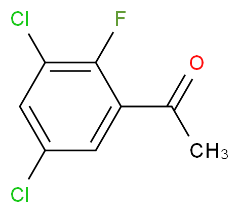 3',5'-二氯-2'-氟苯乙酮_分子结构_CAS_480438-93-5)