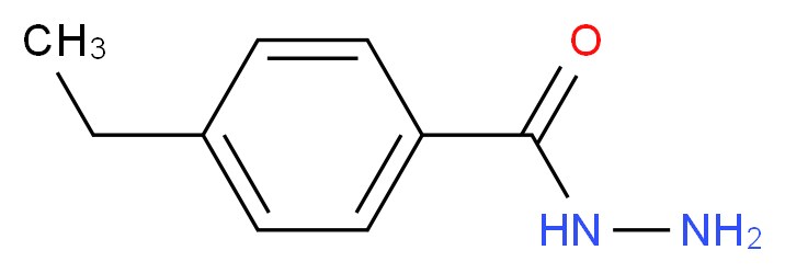 4-Ethylbenzoic acid hydrazide_分子结构_CAS_64328-55-8)