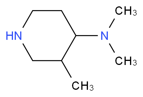 Dimethyl-(3-methyl-piperidin-4-yl)-amine_分子结构_CAS_396133-23-6)