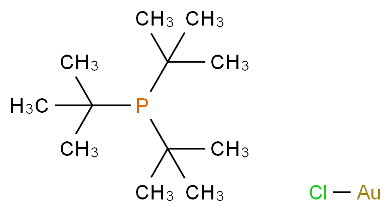 氯代三叔丁基磷化金(I)_分子结构_CAS_69550-28-3)