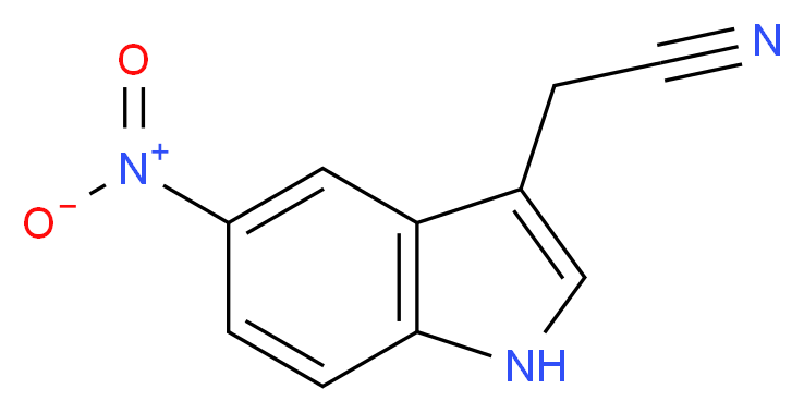 2-(5-nitro-1H-indol-3-yl)acetonitrile_分子结构_CAS_)