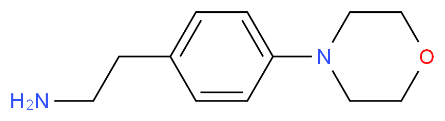 2-(4-Morpholin-4-yl-phenyl)-ethylamine_分子结构_CAS_)