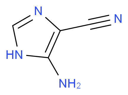 4(5)-Amino-1H-imidazole-5(4)-carbonitrile_分子结构_CAS_5098-11-3)