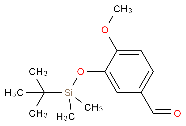 3-[(tert-butyldimethylsilyl)oxy]-4-methoxybenzaldehyde_分子结构_CAS_97315-18-9