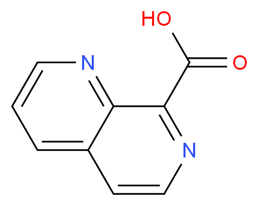 1,7-NAPHTHYRIDINE-8-CARBOXYLIC ACID_分子结构_CAS_1060816-77-4)