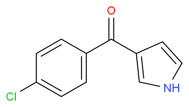 3-(4-Chlorobenzoyl)-1H-pyrrole_分子结构_CAS_62128-38-5)