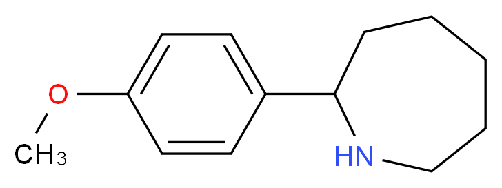 2-(4-methoxyphenyl)azepane_分子结构_CAS_168890-46-8