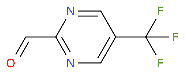 5-(trifluoromethyl)pyrimidine-2-carbaldehyde_分子结构_CAS_944900-00-9