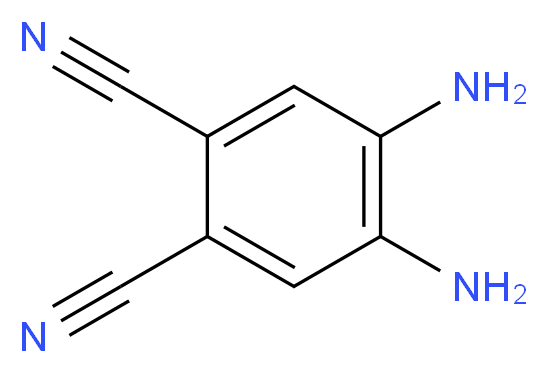 4,5-diaminobenzene-1,2-dicarbonitrile_分子结构_CAS_129365-93-1