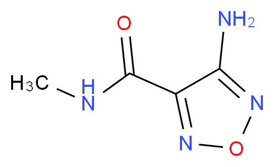 4-amino-N-methyl-1,2,5-oxadiazole-3-carboxamide_分子结构_CAS_30720-84-4