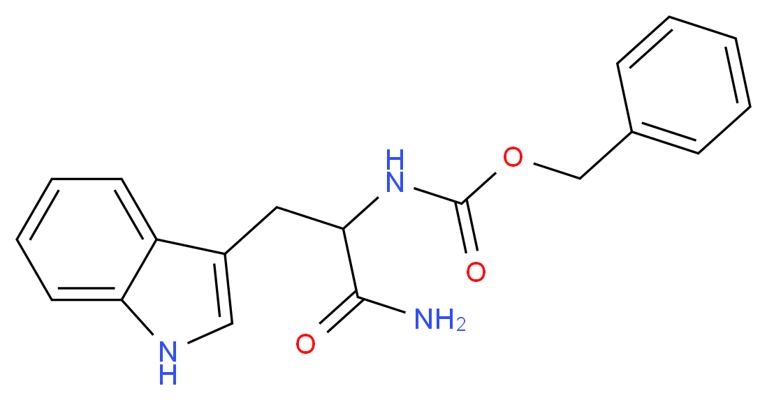 Carbobenzoxy-D,L-tryptophanamide_分子结构_CAS_27018-75-3)