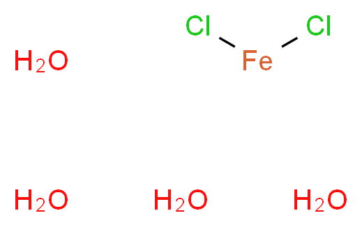 氯化铁(II) 四水合物_分子结构_CAS_13478-10-9)