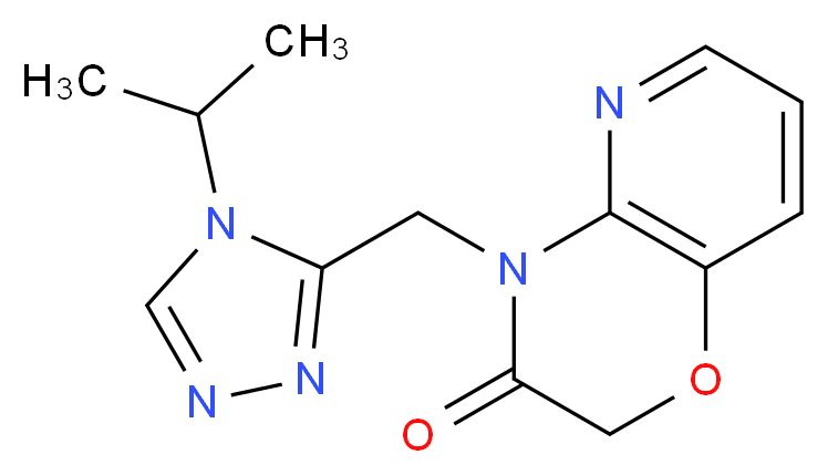 4-[(4-isopropyl-4H-1,2,4-triazol-3-yl)methyl]-2H-pyrido[3,2-b][1,4]oxazin-3(4H)-one_分子结构_CAS_)