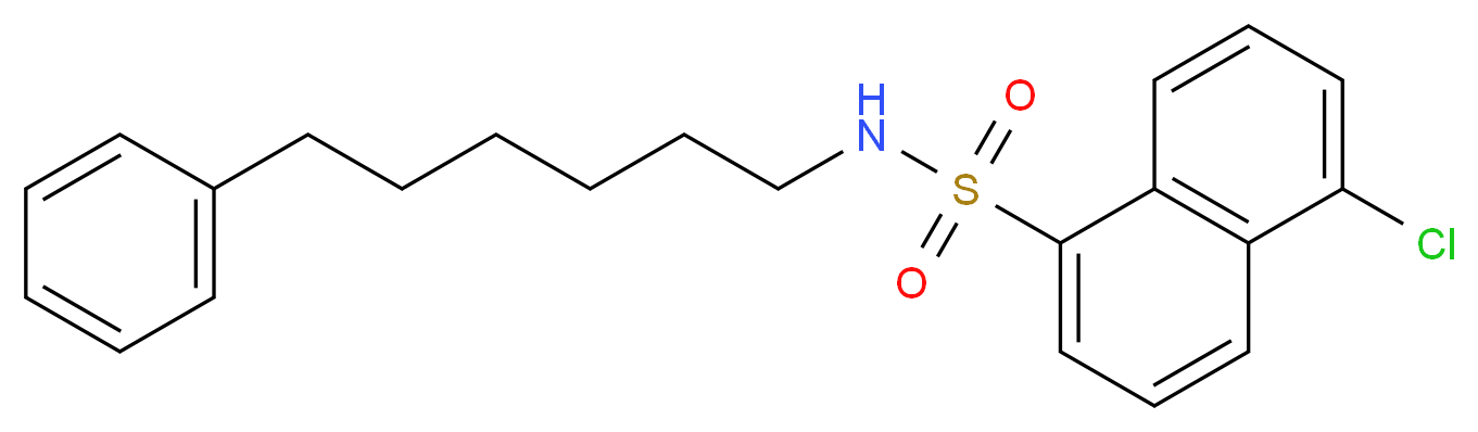 N-(6-Phenylhexyl)-5-chloro-1-naphthalenesulfonamide_分子结构_CAS_102649-78-5)