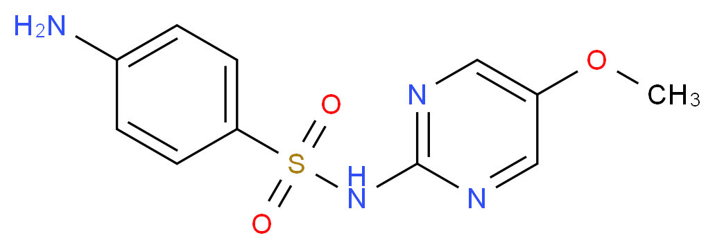 4-amino-N-(5-methoxypyrimidin-2-yl)benzene-1-sulfonamide_分子结构_CAS_651-06-9