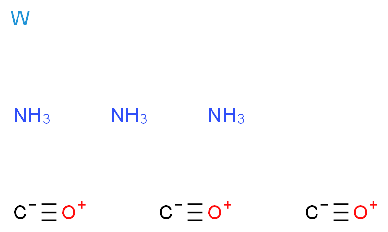 tris(methanidylidyneoxidanium) triamine tungsten_分子结构_CAS_58204-42-5