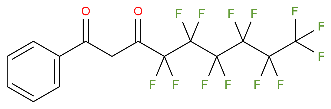 4,4,5,5,6,6,7,7,8,8,9,9,9-tridecafluoro-1-phenylnonane-1,3-dione_分子结构_CAS_99338-16-6