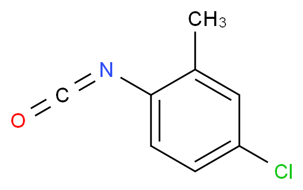 4-氯-2-甲基苯基异氰酸酯_分子结构_CAS_37408-18-7)