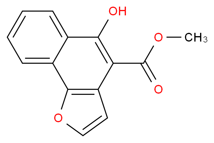 methyl 5-hydroxynaphtho[1,2-b]furan-4-carboxylate_分子结构_CAS_61658-41-1