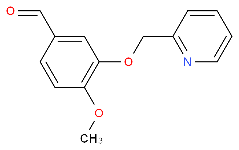 4-methoxy-3-(pyridin-2-ylmethoxy)benzaldehyde_分子结构_CAS_)
