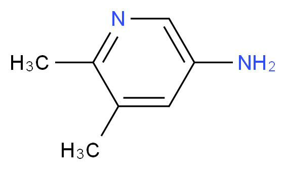 5,6-dimethylpyridin-3-amine_分子结构_CAS_66093-07-0