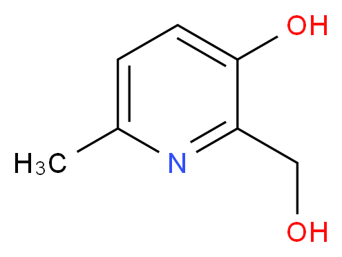 2-(Hydroxymethyl)-6-methylpyridin-3-ol_分子结构_CAS_)