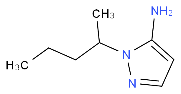 1-(1-Methylbutyl)-1H-pyrazol-5-amine_分子结构_CAS_1015845-66-5)