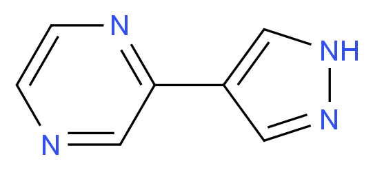 2-(1H-pyrazol-4-yl)pyrazine_分子结构_CAS_849924-97-6