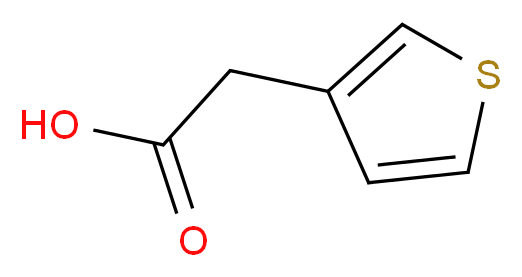 2-(thiophen-3-yl)acetic acid_分子结构_CAS_6964-21-2