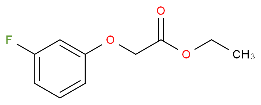 (3-FLUOROPHENOXY) ACETIC ACID ETHYL ESTER_分子结构_CAS_777-70-8)