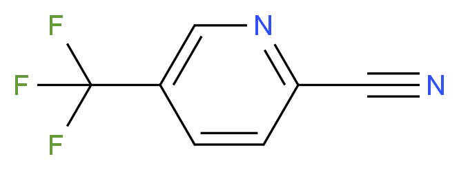 2-Cyano-5-(trifluoromethyl)pyridine_分子结构_CAS_95727-86-9)
