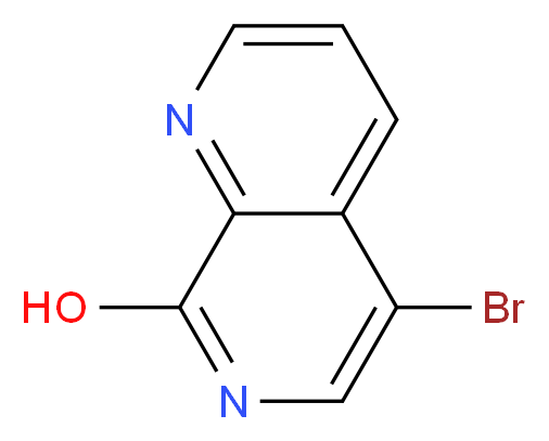 5-bromo-1,7-naphthyridin-8-ol_分子结构_CAS_67967-14-0