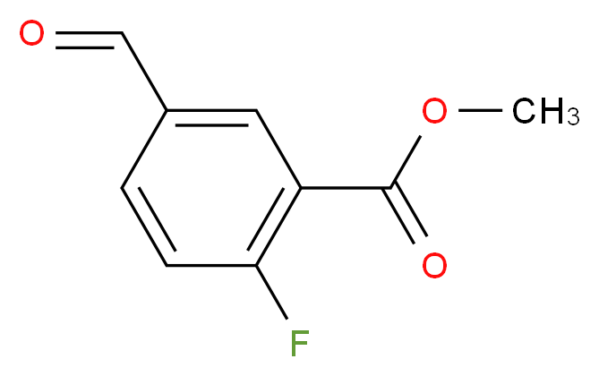 methyl 2-fluoro-5-formylbenzoate_分子结构_CAS_165803-94-1