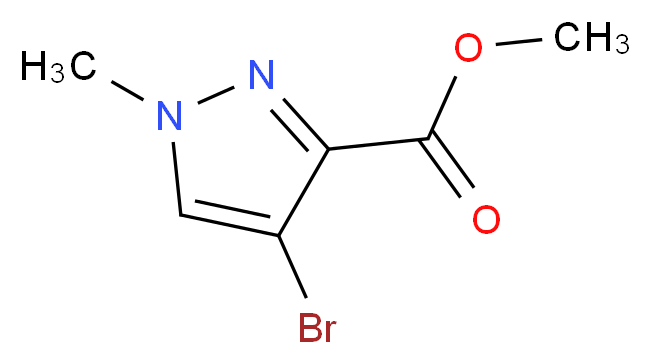 methyl 4-bromo-1-methyl-1H-pyrazole-3-carboxylate_分子结构_CAS_211738-66-8