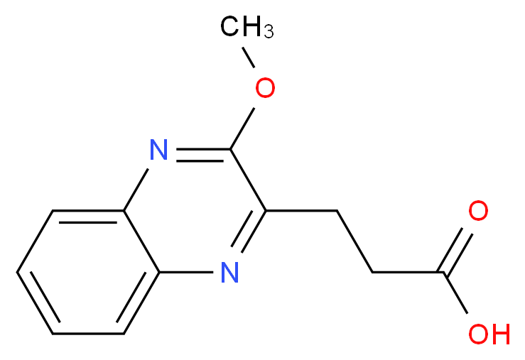3-(3-methoxyquinoxalin-2-yl)propanoic acid_分子结构_CAS_727682-53-3